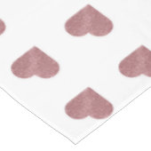 Glitter Roos Gold Hearts Witte achtergrond Tafelkleed (Gekanteld)