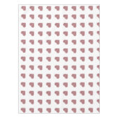 Glitter Roos Gold Hearts Witte achtergrond Tafelkleed (Voorkant)