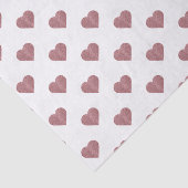 Glitter Roos Gold Hearts Witte achtergrond Tissuepapier (Detail)