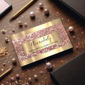 Glitter Roos Gold Lijst Event Planner Luminous Visitekaartje