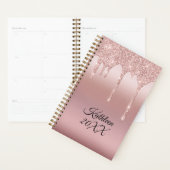 Glitter Roos Gold op maat Planner (Display)