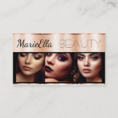 Glitter Roos Gold Product Labels met Logo Foto's (Voorkant)