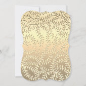 Glitter Roos Gold Quinceanera Kaart (Achterkant)