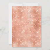 Glitter roos goud 40e verjaardagsconfetti feest kaart (Achterkant)