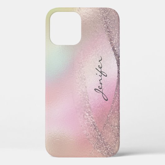 Glitter roos goud holografisch abstract Case-Mate iPhone case (Achterkant)