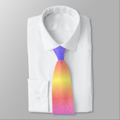 Glitter Roos Goud Roze Paarse Gele Ombre Gift Stropdas (Gebonden)