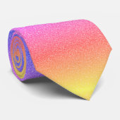 Glitter Roos Goud Roze Paarse Gele Ombre Gift Stropdas (Opgerold)