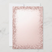 Glitter Roos Gouden Kalligrafie Moderne 80e Verjaa Kaart (Achterkant)