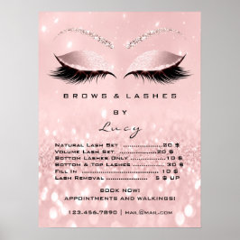 Glitter Roos Roze Makeup Eyes Lasht Price List Poster