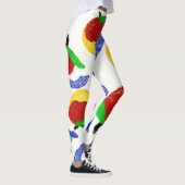 Glitter Rosh Hashanah shofar appels en honing Leggings (Rechts)