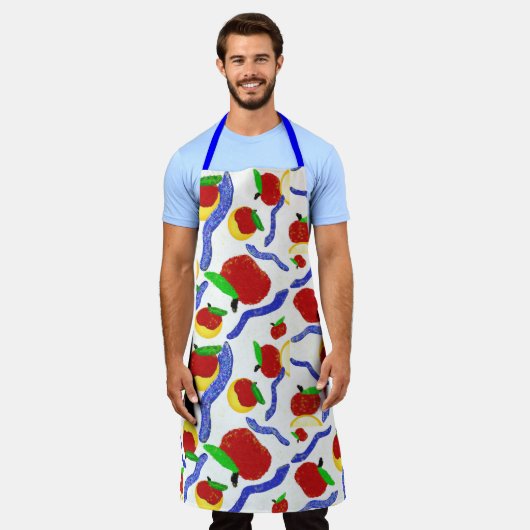 Glitter Rosh Hashanah shofar appels en honing Schort (Gedragen)