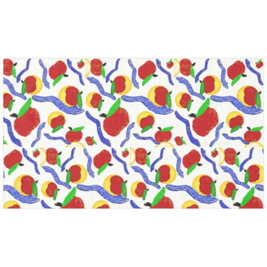 Glitter Rosh Hashanah shofar appels en honing Tafelkleed (Voorkant (Horizontaal))