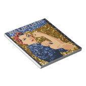 glitter rosie de klinker notitieblok (Schuin)