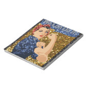 glitter rosie de klinker notitieblok (Linkerzijde)
