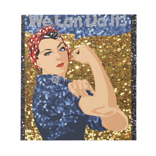 glitter rosie de klinker notitieblok (Voorkant)