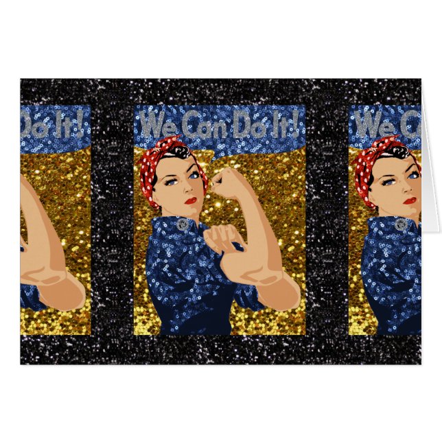 glitter rosie de riveter (Voorkant Horizontaal)