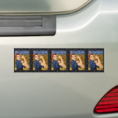 glitter rosie de riveter bumpersticker (Op auto)
