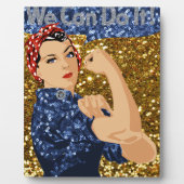 glitter rosie de riveter fotoplaat (Voorkant)