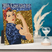 glitter rosie de riveter fotoplaat (Zijkant)