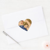 glitter rosie de riveter hart sticker (Envelop)