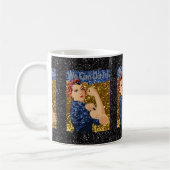 glitter rosie de riveter koffiemok (Links)