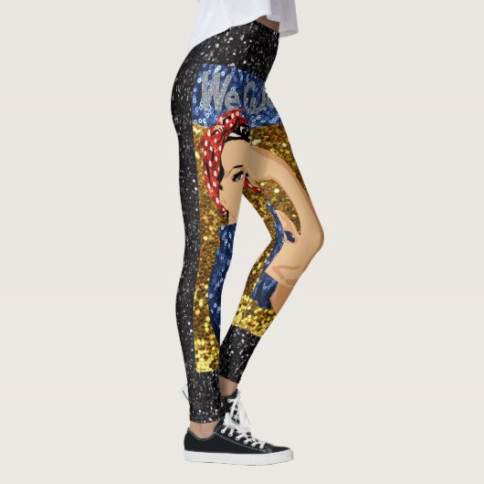 glitter rosie de riveter leggings (Rechts)