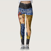 glitter rosie de riveter leggings (Voorkant)