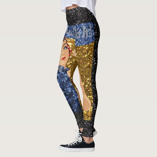 glitter rosie de riveter leggings (Links)