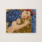 glitter rosie de riveter legpuzzel (Horizontaal)