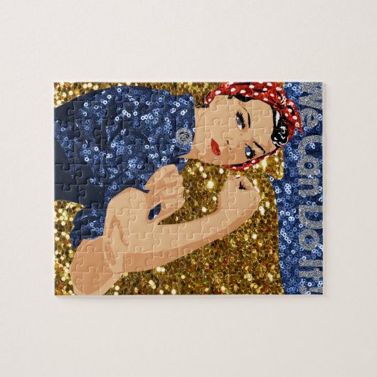 glitter rosie de riveter legpuzzel (Horizontaal)