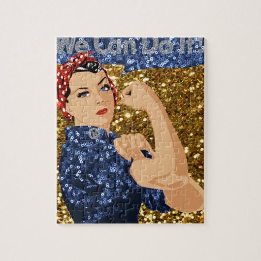 glitter rosie de riveter legpuzzel (Verticaal)