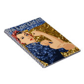 glitter rosie de riveter notitieboek (Rechterzijde)