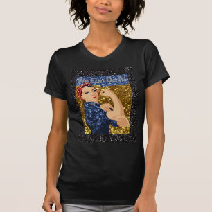 glitter rosie de riveter t-shirt