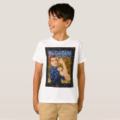 glitter rosie de riveter t-shirt (Voorkant volledig)