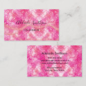 glitter roze achtergrond  visitekaartje (Voorkant / Achterkant)