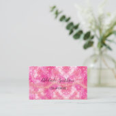 glitter roze achtergrond  visitekaartje (Staand voorkant)