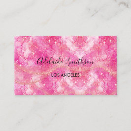 glitter roze achtergrond  visitekaartje