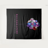 Glitter Roze Ballon Bruiloft Decor Feest Wandkleed (Voorkant (horizontaal))