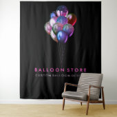 Glitter Roze Ballon Bruiloft Decor Feest Wandkleed (In situ)
