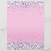 Glitter roze blanco flyer (Voorkant)