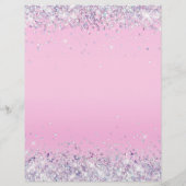 Glitter roze blanco flyer (Achterkant)