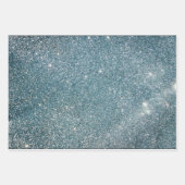 Glitter Roze Blauw Goud Turquoise Inpakpapier Vel (Voorkant 3)