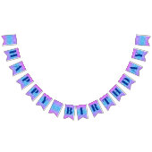 Glitter roze blauw Happy Birthday Banner (Alle)