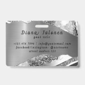 Glitter Roze BRUILOFT ACCESSOIRES Badge (Achterkant)