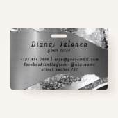 Glitter Roze BRUILOFT ACCESSOIRES Badge (Achterkant)