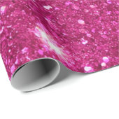 Glitter Roze Cadeaupapier (Rol Hoek)