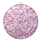 Glitter roze dartboard dartbord (Voorkant)