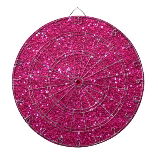 Glitter roze dartboard dartbord (Voorkant)