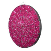 Glitter roze dartboard dartbord (Voorkant Rechts)