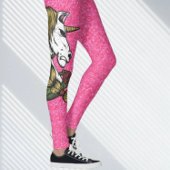 Glitter Roze Eenhoorn Leggings